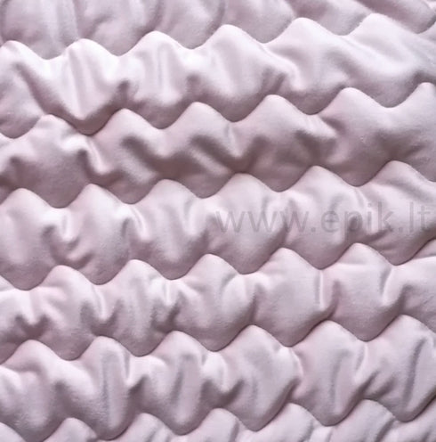 Prabangi velvetinė lovatiesė "Naroa Rose", pastelinės šviesios rožinės spalvos